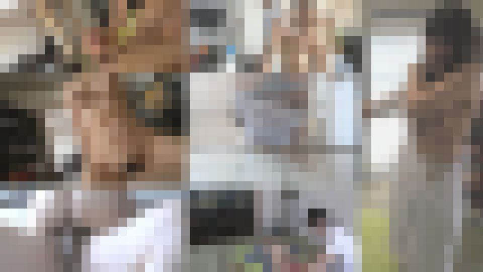 介護士さんに身体を拭いてもらいます　素人(有里）